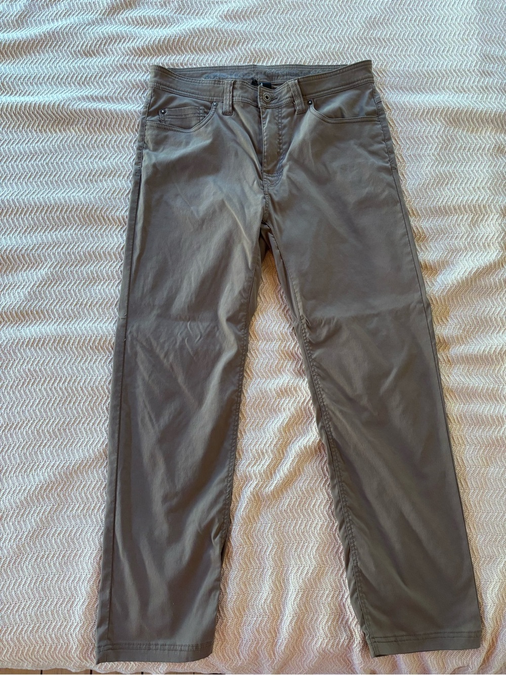 Prana Men's Khaki Straight-Leg Pants